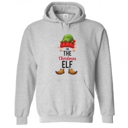 Elf Graphic I am the Christmas Elf Kids & Adults Unisex Hoodie